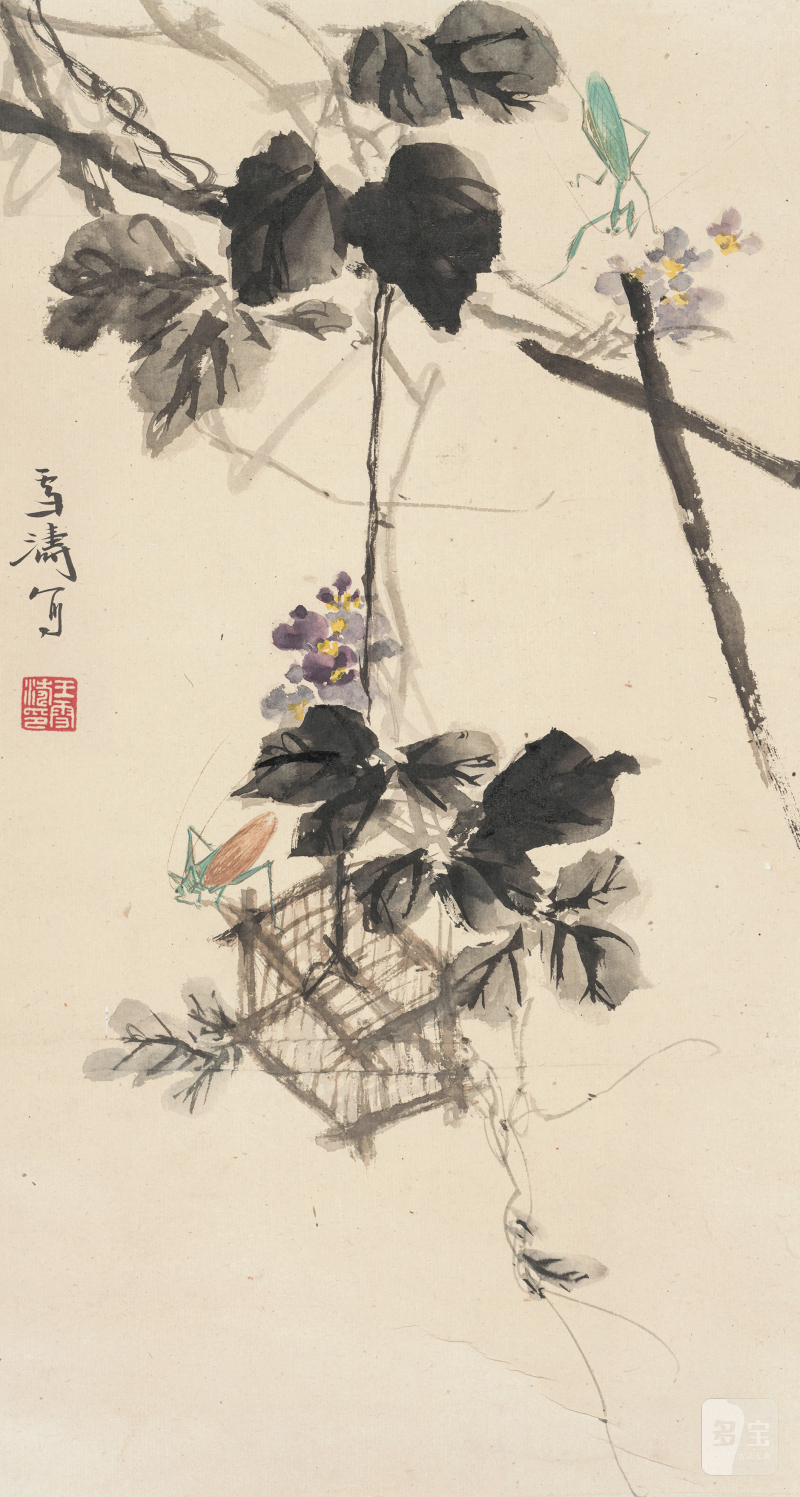 王雪涛 1903-1982 秋趣 - 图2